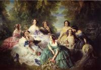 Winterhalter, Franz Xavier - The Empress Eugenie Surrounded by her Ladies in Waiting